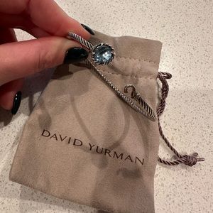 David Yurman Cable Wrap Bengal Bracelet - turquoise; size large